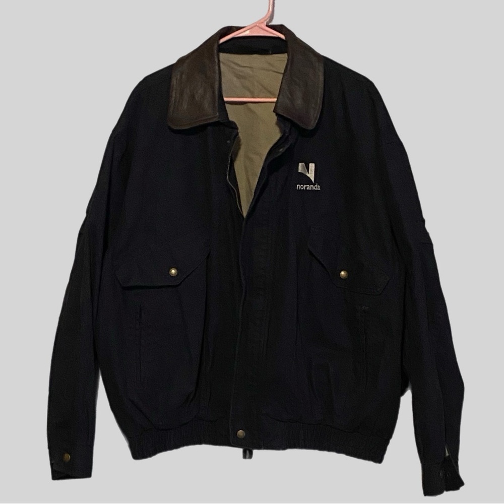 Dunbrooke Navigator Leather Trim Bomber Jacket 3XL